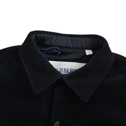 Burberry war horse leather patch corduroy cotton jacket