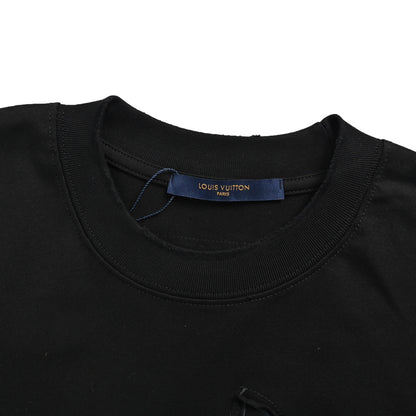 Louis Vuitton old flower patch embroidered short sleeves