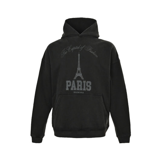 Balenciaga/Balanciaga 24Fw Tower print washed hooded sweatshirt