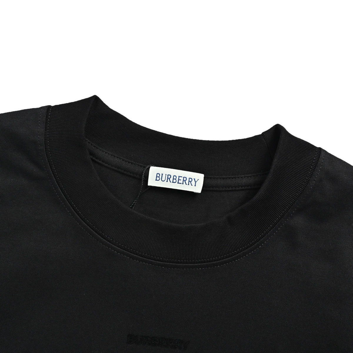 Burberry 26ss double-sleeved war horse flocked round neck short sleeves
