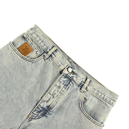 Louis Vuitton 25ss denim shorts with embroidered logo on the back pocket