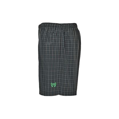 Balenciaga/Balanciaga wheat ear embroidered plaid beach shorts