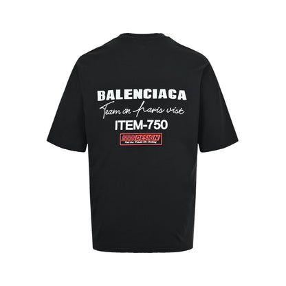 Balenciaga signature letter printed short sleeves