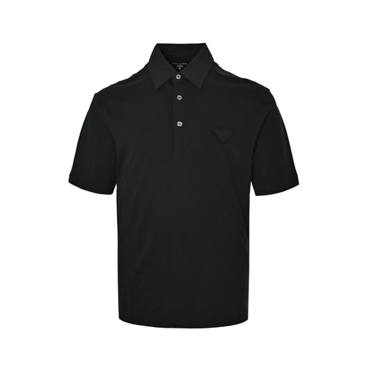 Prada triangle cloth label Polo short sleeves
