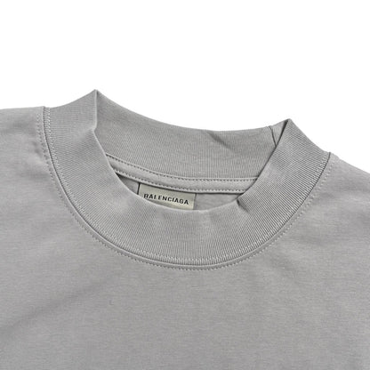 Balenciaga distressed graffiti embroidered letter short sleeves