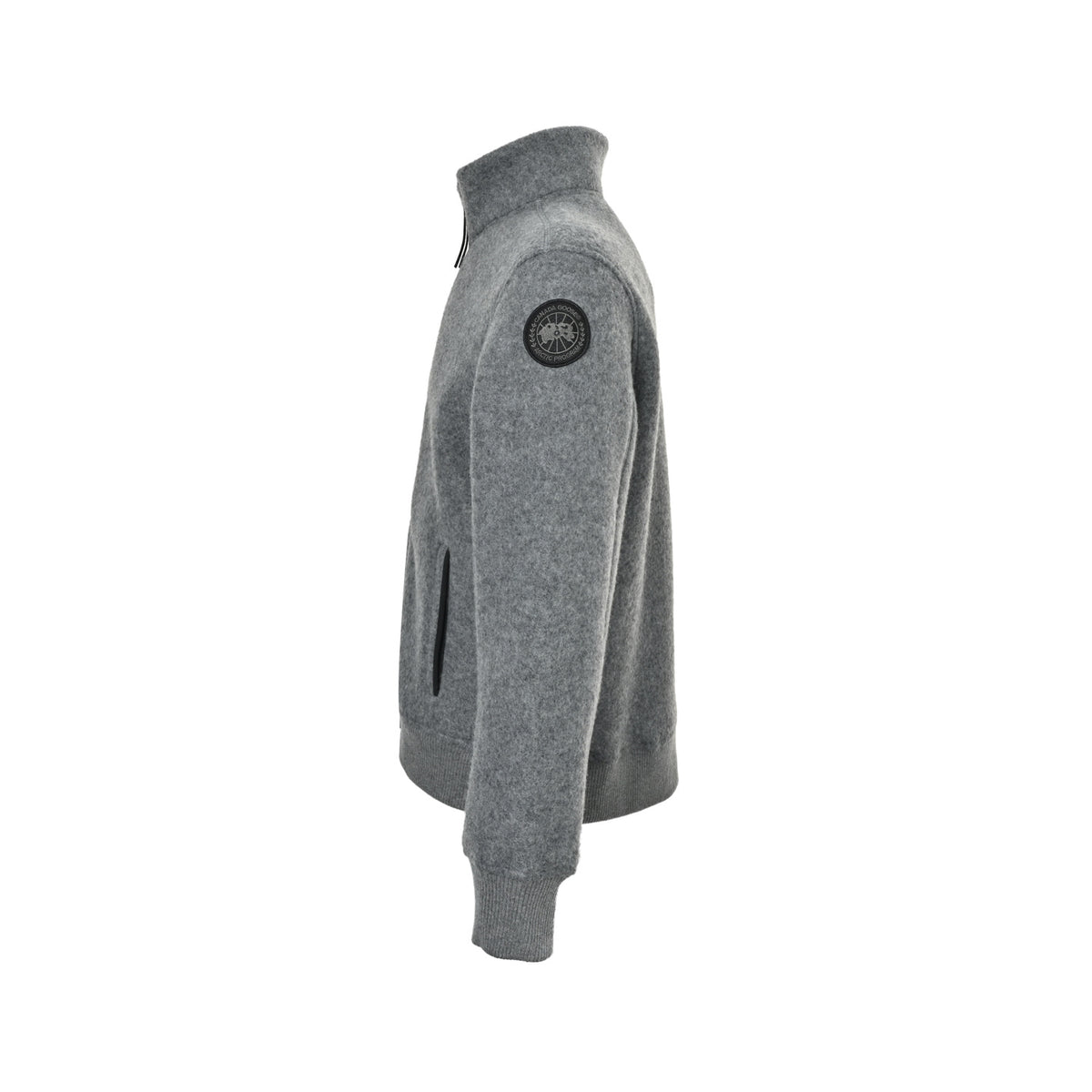 Canada Goose sleeve black label fleece patch collar jacket