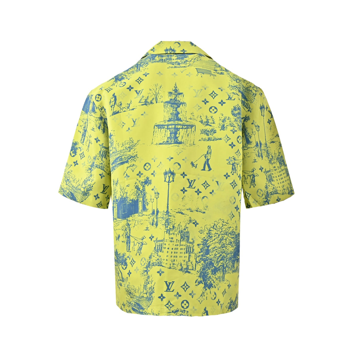 Louis Vuitton City Park Mulberry Silk Suit Short-Sleeved Shirt