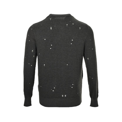 Maison Margiela/Margiela 25Fw digital jacquard hole sweater