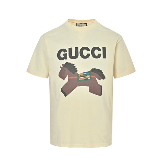 Gucci 26ss fun cartoon print short sleeves