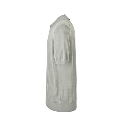 Loro Piana LP Bamboo Pattern Polo Short Sleeve