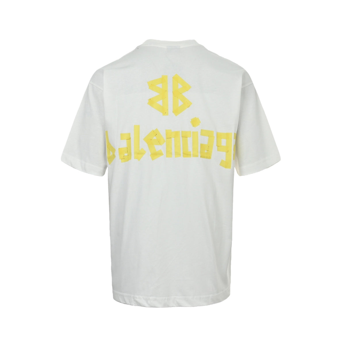Balenciaga masking tape printed short sleeves