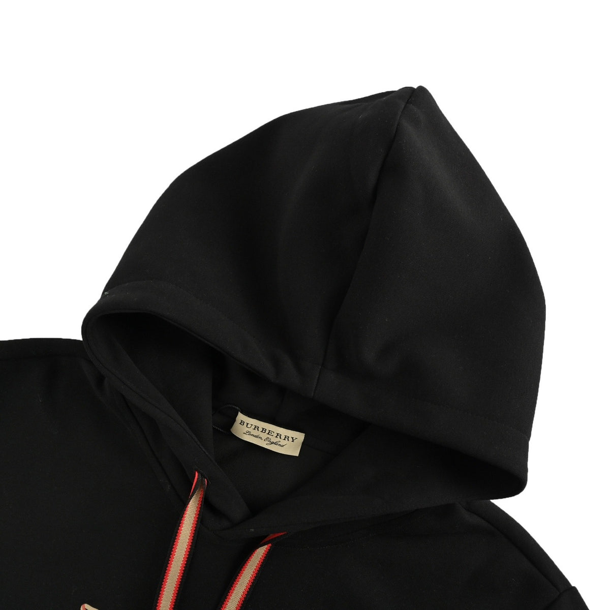 Burberry 25Fw plaid war horse flocking print hooded sweatshirt