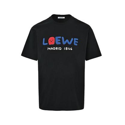 Loewe/Luo Yiwei anniversary limited flocked patch short sleeves
