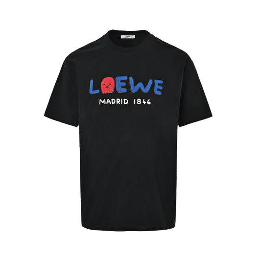 Loewe/Luo Yiwei anniversary limited flocked patch short sleeves