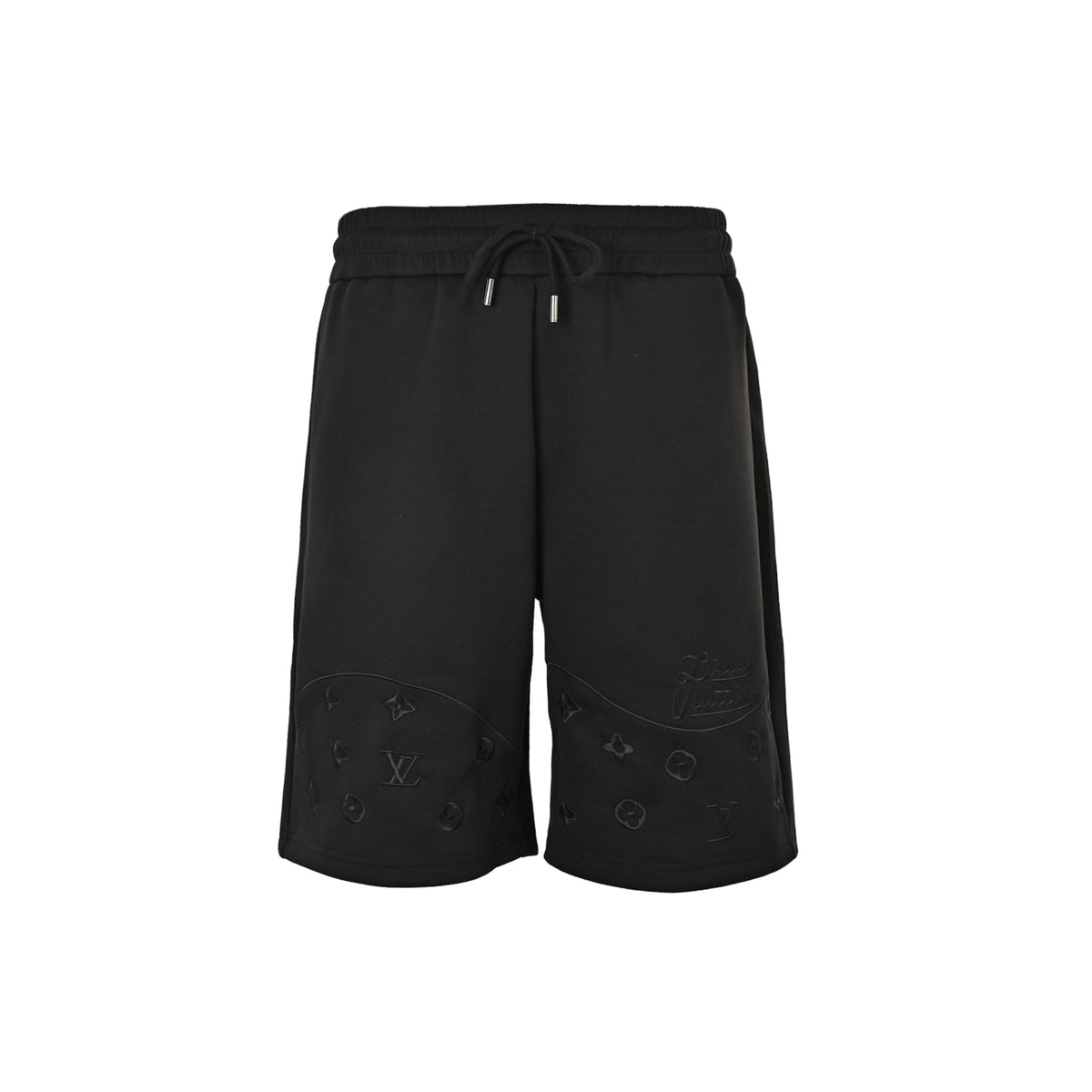 Louis Vuitton hem dark pattern half-length presbyopic embroidered shorts