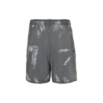 Balenciaga/Balanciaga 25ss paint inkjet embroidered letter shorts