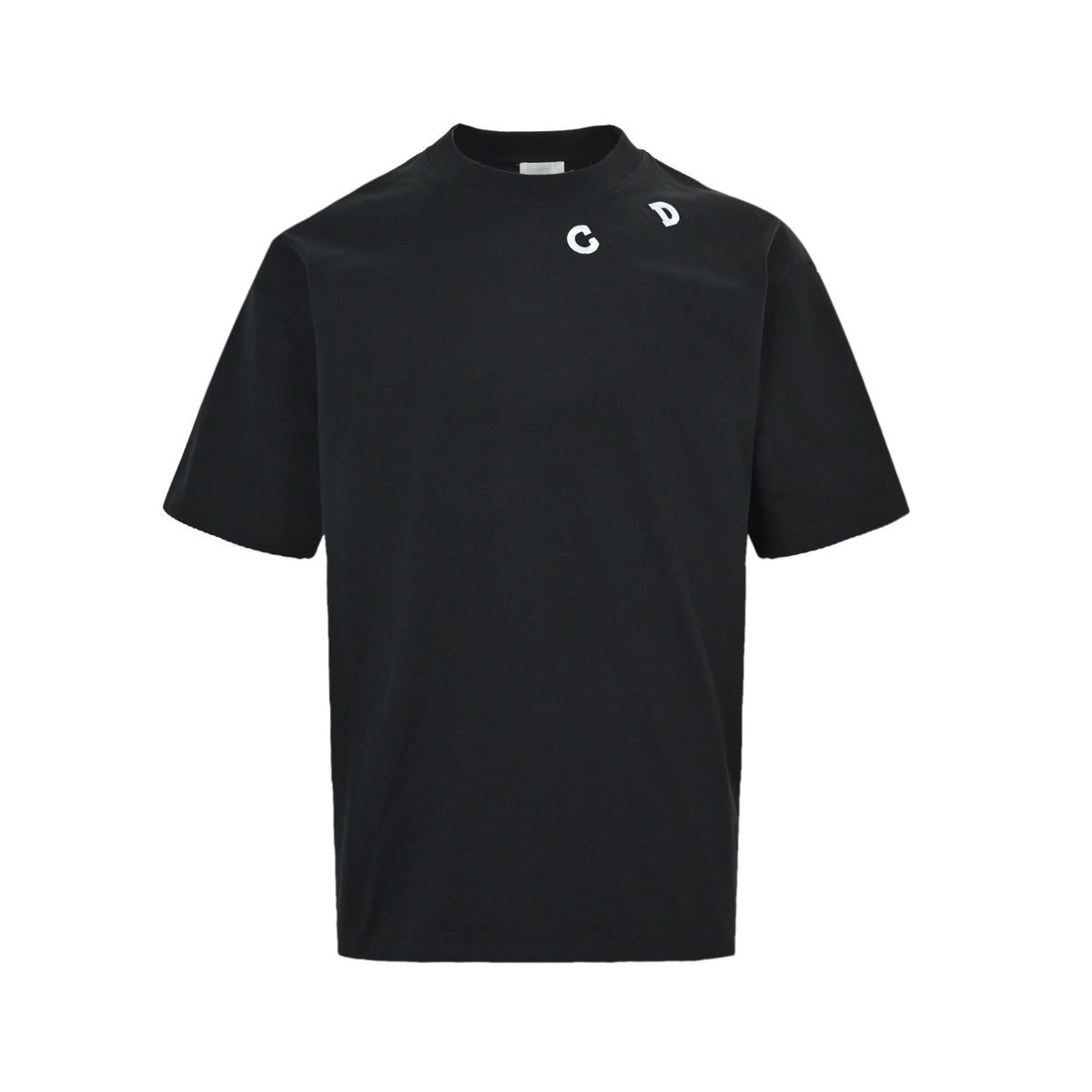 Dior CD slogan letter embroidered short sleeves