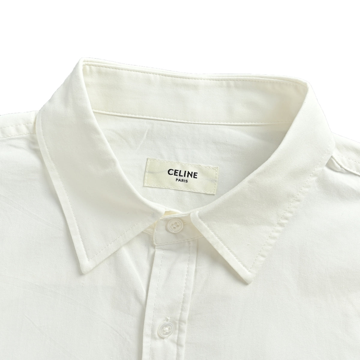 Celine blue label Arc de Triomphe embroidered long-sleeved shirt