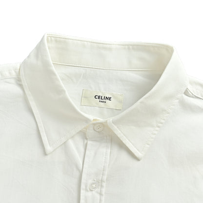 Celine blue label Arc de Triomphe embroidered long-sleeved shirt