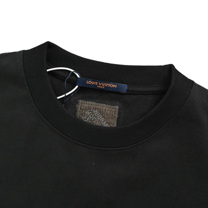 Louis Vuitton 25ss letter logo embroidered short sleeves