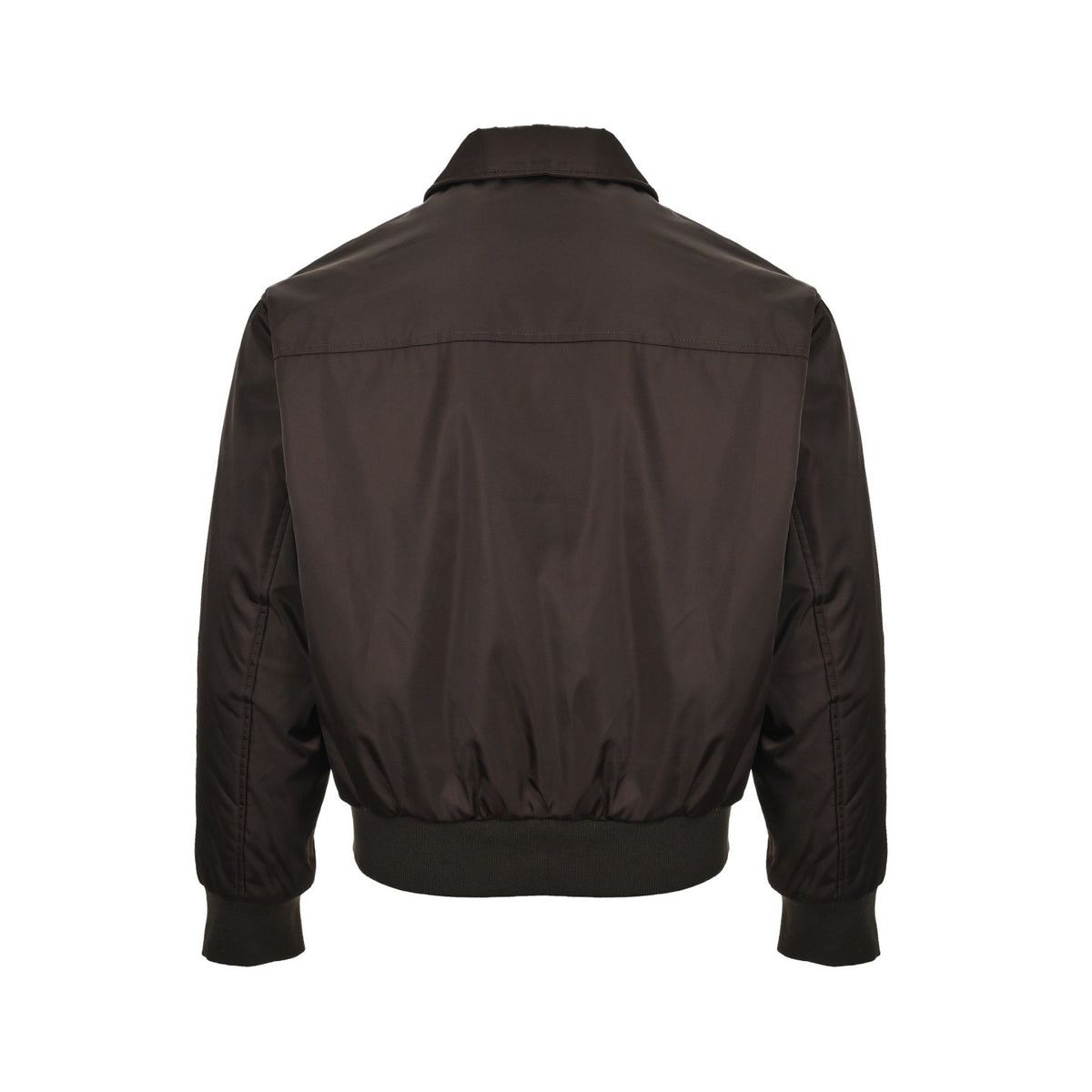 Prada 25Fw triangle logo zipper pocket cotton bomber jacket