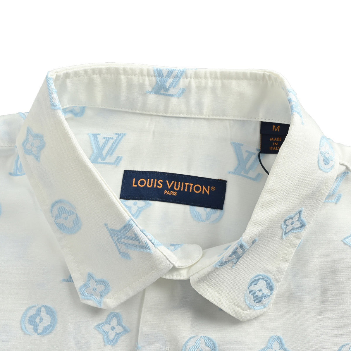 Louis Vuitton 25ss jacquard all-over printed old flower short-sleeved shirt