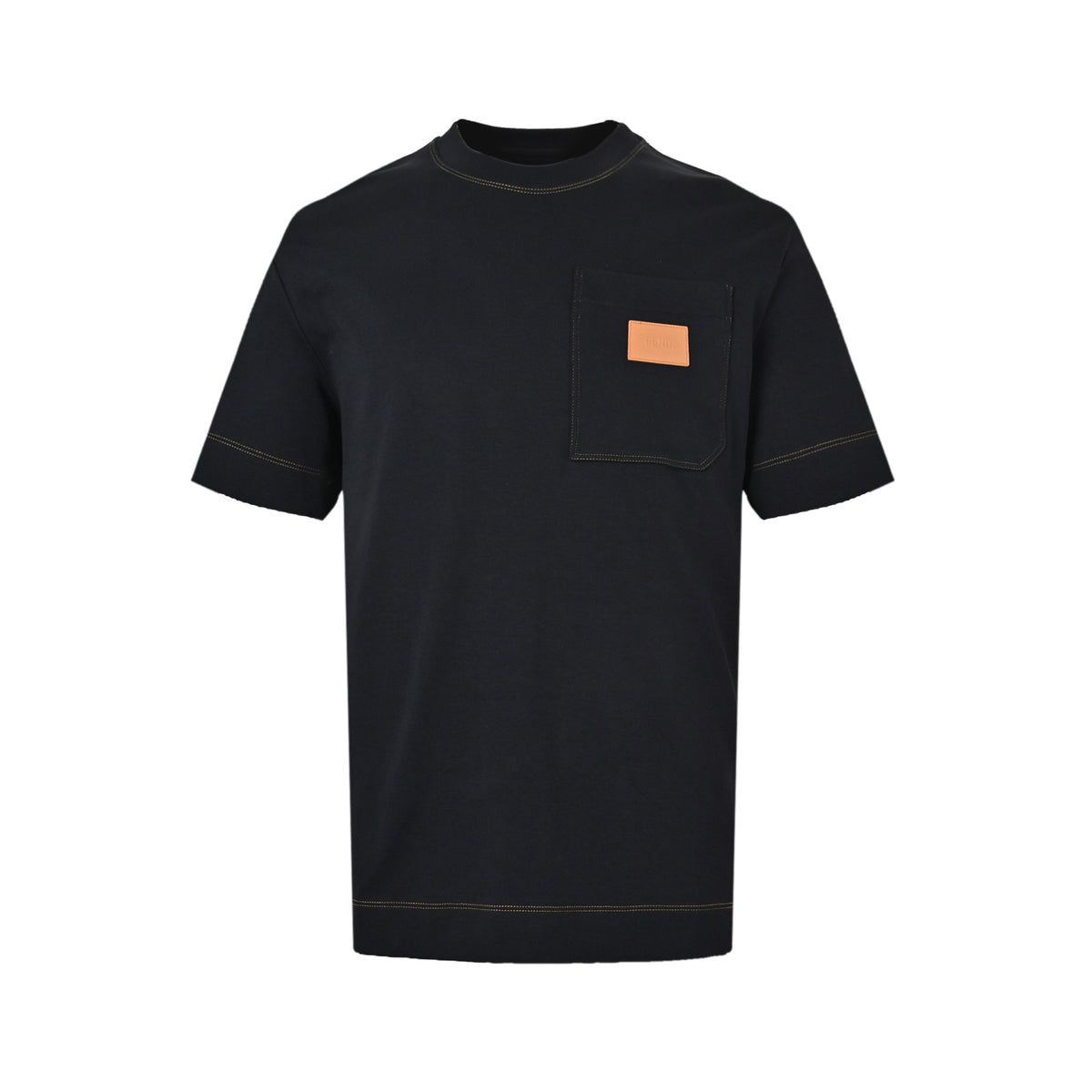 Fendi leather label pocket short sleeves