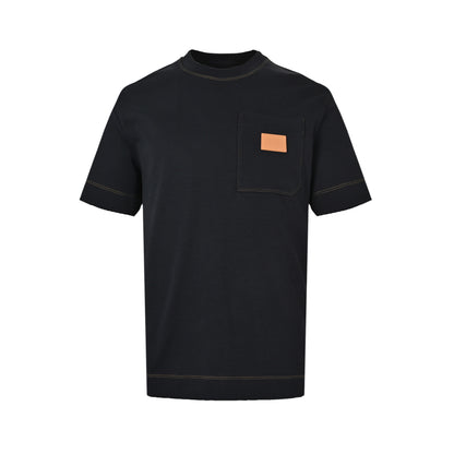 Fendi leather label pocket short sleeves