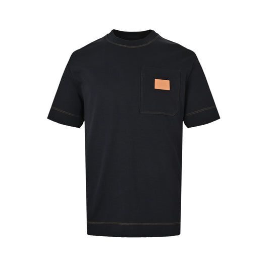 Fendi leather label pocket short sleeves