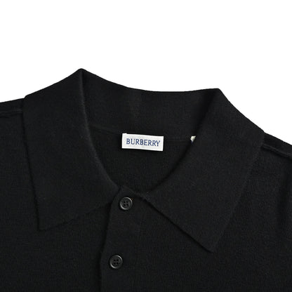 Burberry four-color plaid wool Polo short sleeves