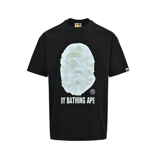 BAPE 26ss Macaron Great Ape Head Letter Print Short Sleeve