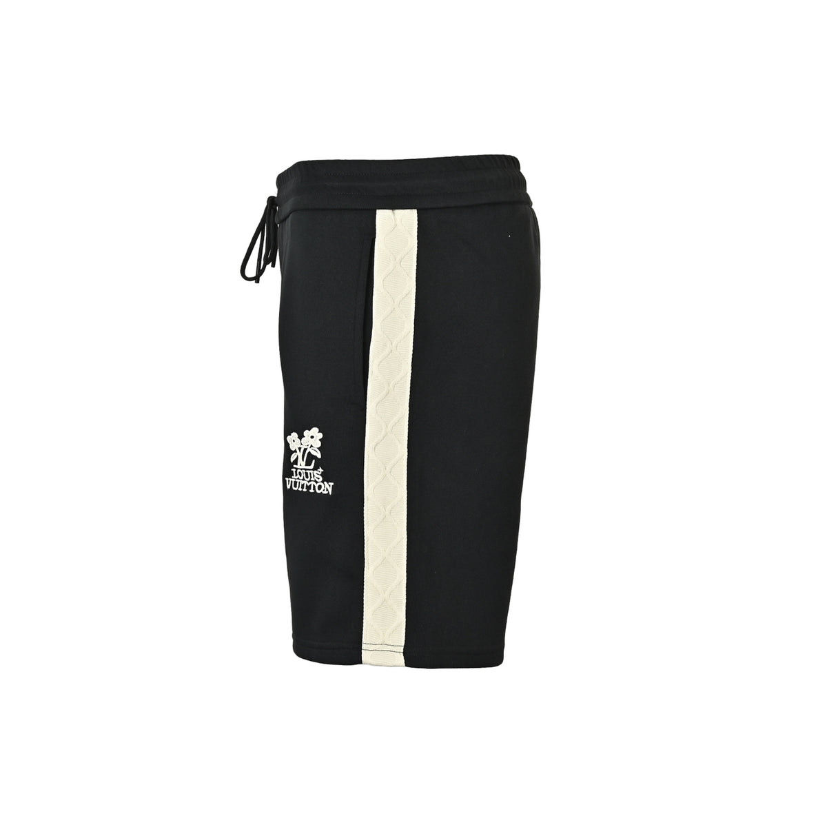 Louis Vuitton floral embroidered web shorts