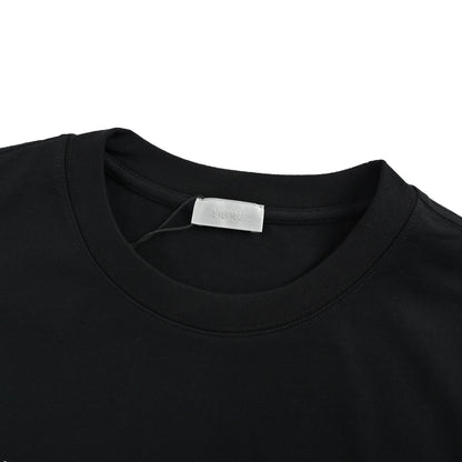 Dior mottled letter print short sleeves on the chest