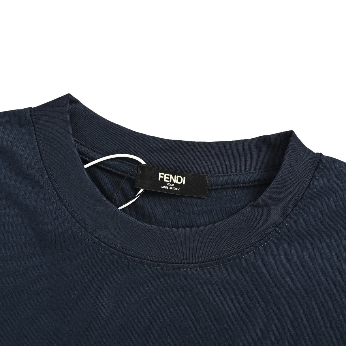 Fendi 26ss twisted letter embroidered short sleeves