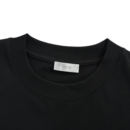 Dior 26ss sun letter print short sleeves