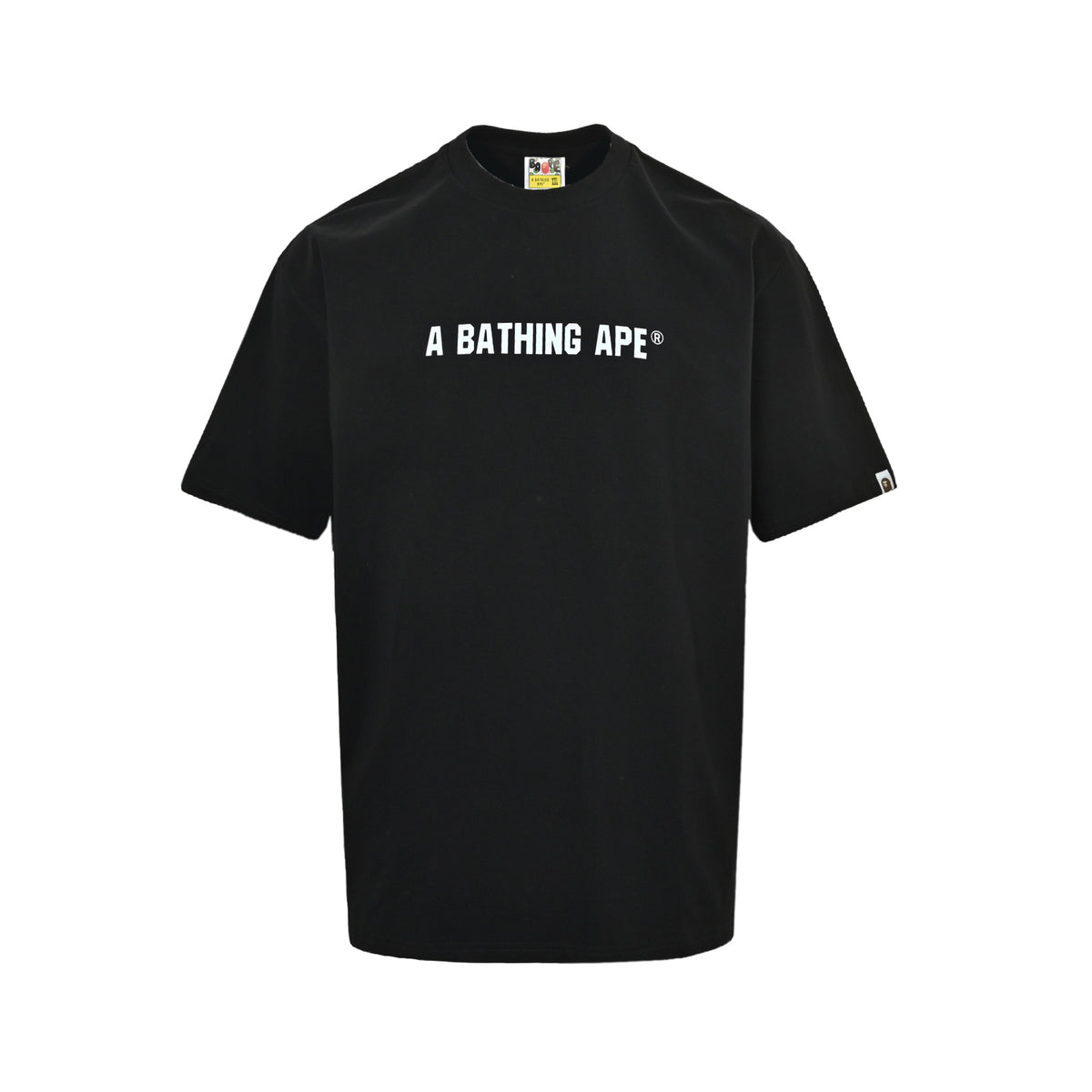 BAPE 26ss classic red label ape head printed short sleeves on the front and back