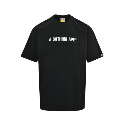 BAPE 26ss classic red label ape head printed short sleeves on the front and back
