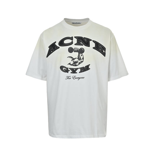 Acne Studios GYM Distressed Logo Short Sleeve