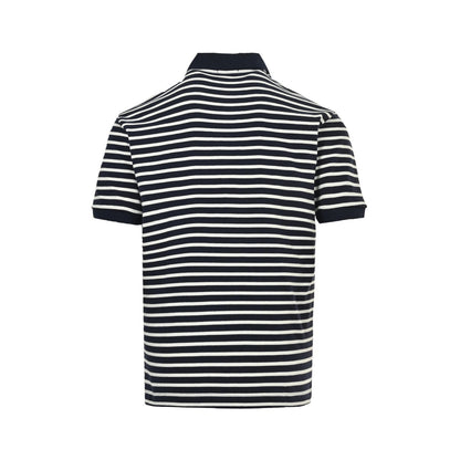 Moncler/muzzle 25ss tennis racket embroidered striped knitted Polo