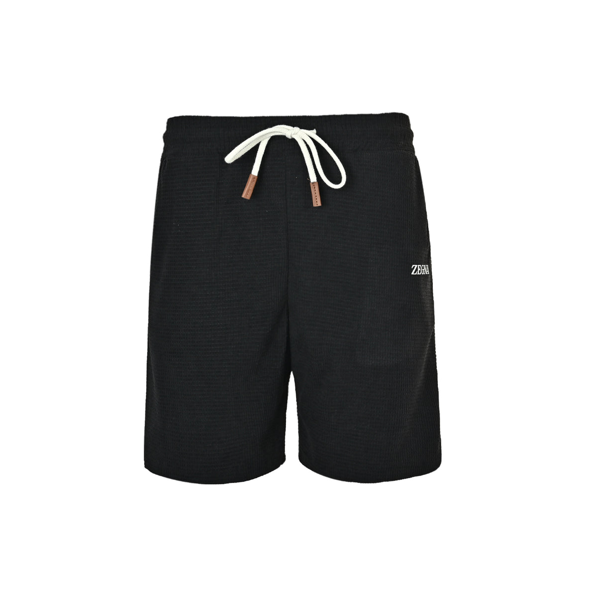 ZEGNA/Jegna logo printed waffle shorts