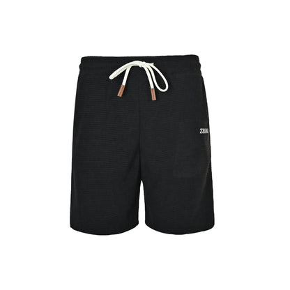 ZEGNA/Jegna logo printed waffle shorts