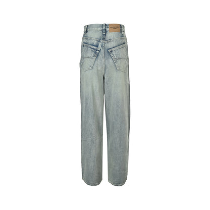 Balenciaga/Balanciaga Baggy ice blue denim trousers