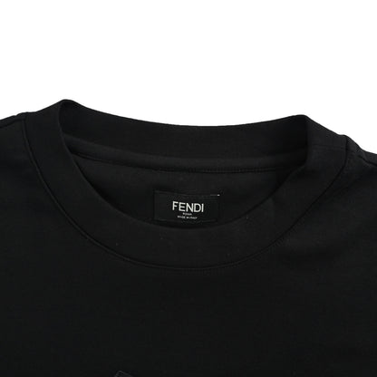 Fendi FF patch puppy embroidered short sleeves