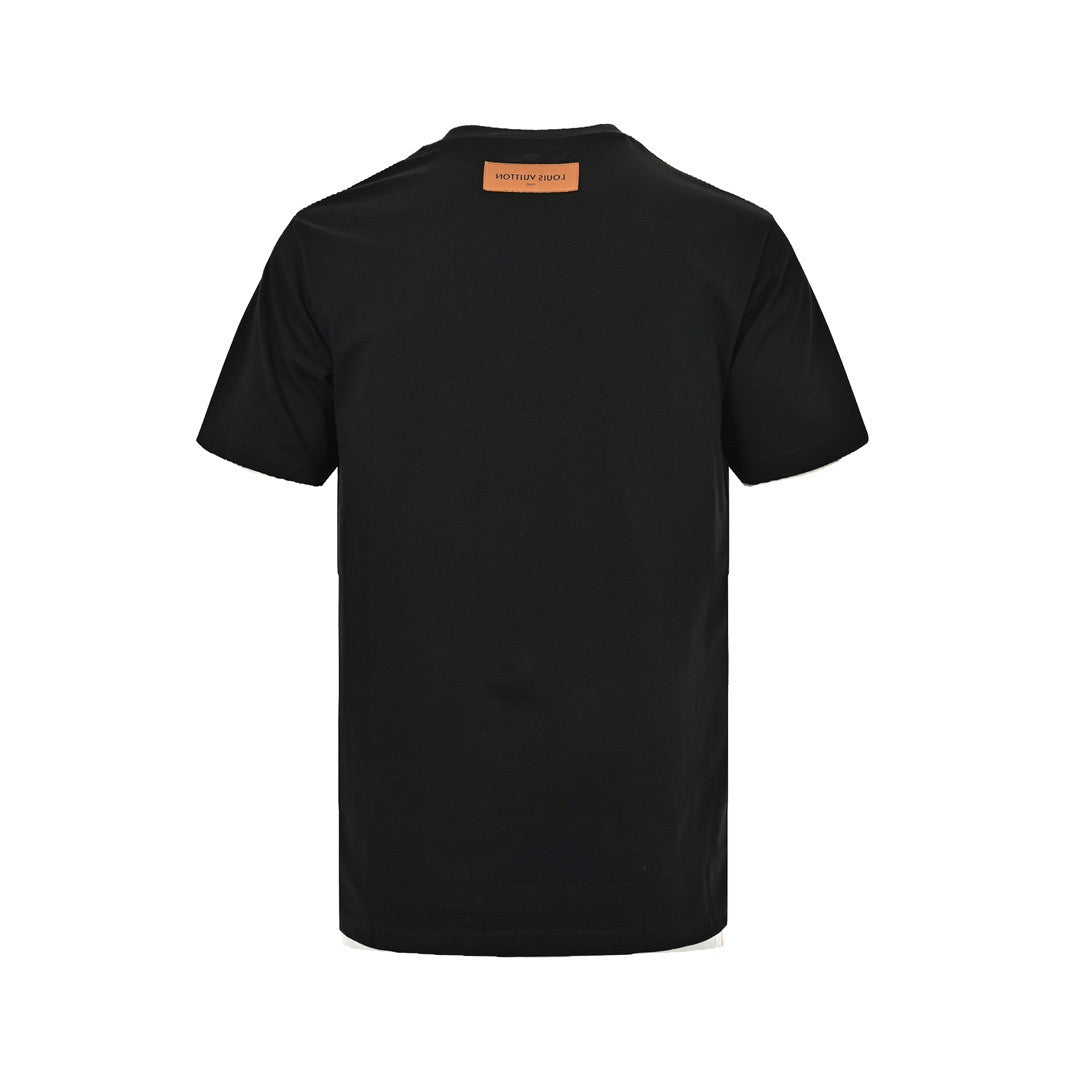 Louis Vuitton 24ss presbyopic leather label fake pocket short sleeves