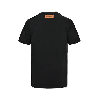 Louis Vuitton 24ss presbyopic leather label fake pocket short sleeves