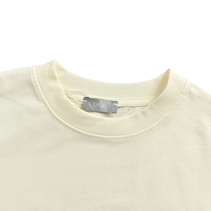 Dior kitten embroidered short sleeves