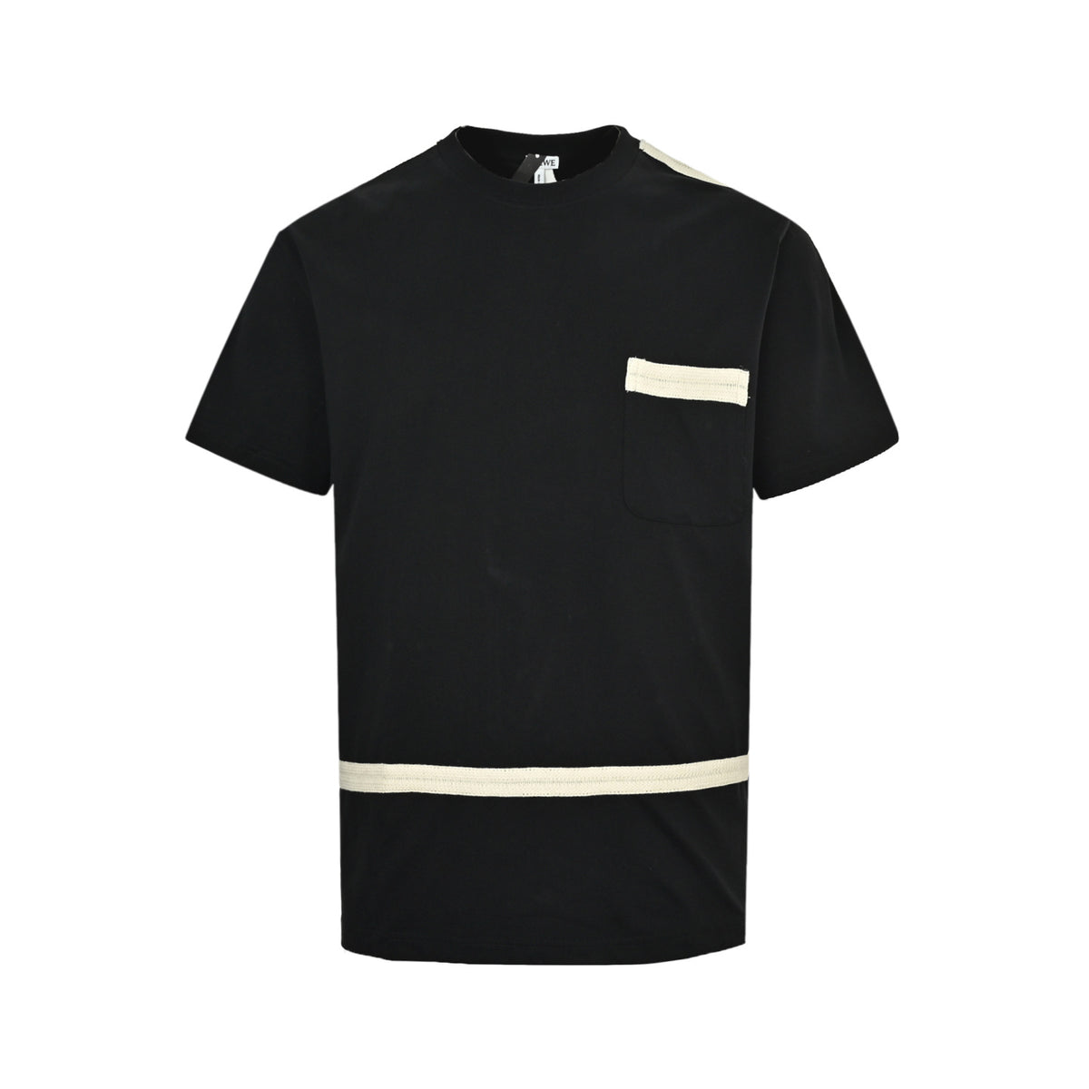 Loewe/Luo Yiwei color block braided webbing round neck