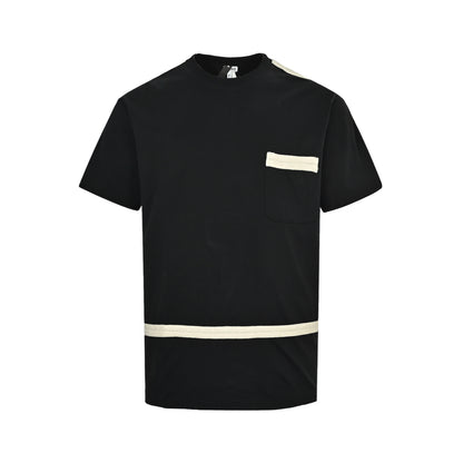 Loewe/Luo Yiwei color block braided webbing round neck