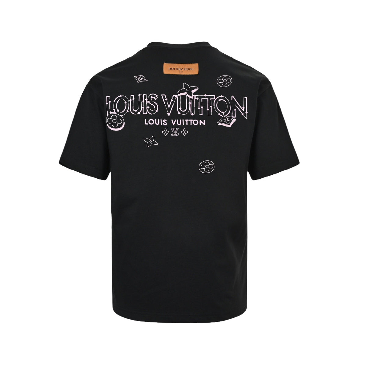 Louis Vuitton 26ss sketch letter old flower embroidery short