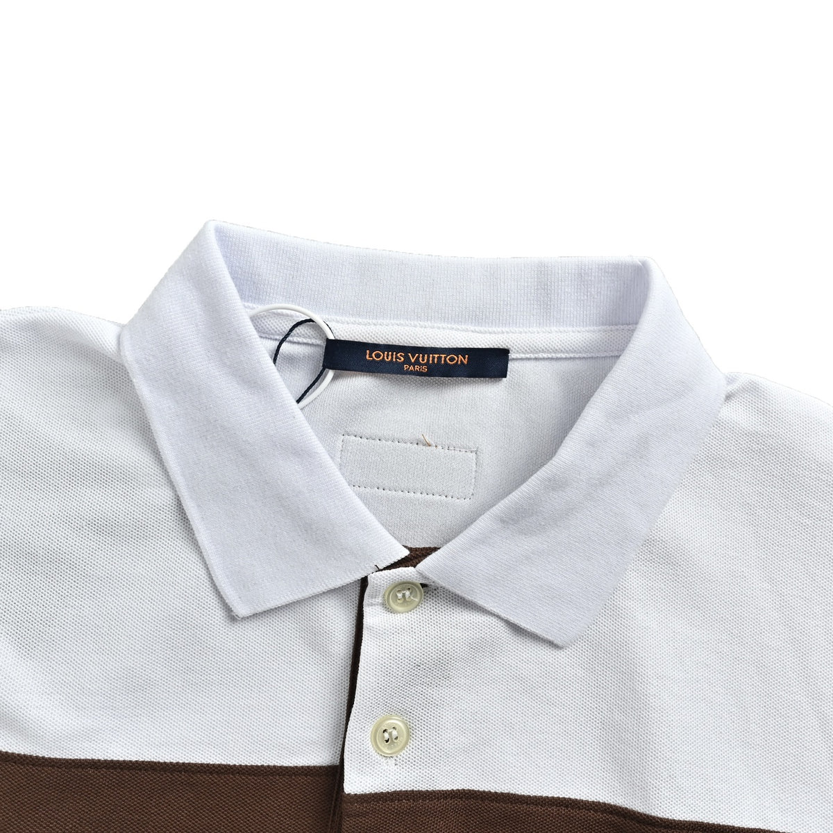 Louis Vuitton 26ss contrast striped Polo short sleeves